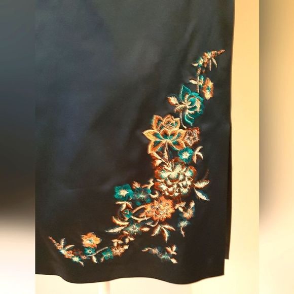 NEXT Tailored By. 🌻NWOT🌻 STUNNING Teal Embroidered SKIRT *UK Size 14 /Medium - Picture 10 of 14